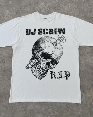 RIP DJ SCREW 00s WHITE T-SHIRT – High St Studios
