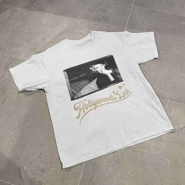 'HOLLYWOOD'S DEAD' HEAVYWEIGHT WHITE T-SHIRT