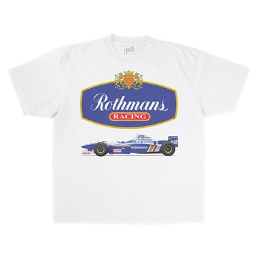 ROTHMAN'S F1 HEAVY WEIGHT WHITE T-SHIRT