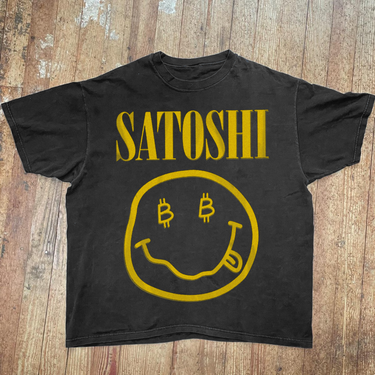 SATOSHI HEAVYWEIGHT WASHED BLACK T-SHIRT